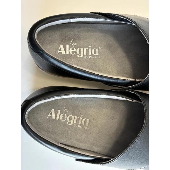 Alegria by PG Lite Qin Women Comfort Shoe Black Nappa Leather Slip Resistant 7.5 - Picture 7 of 9